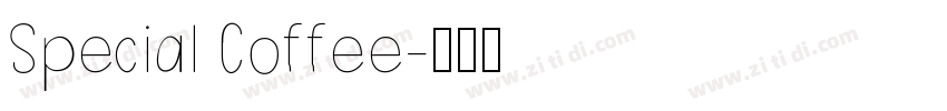 Special Coffee字体转换